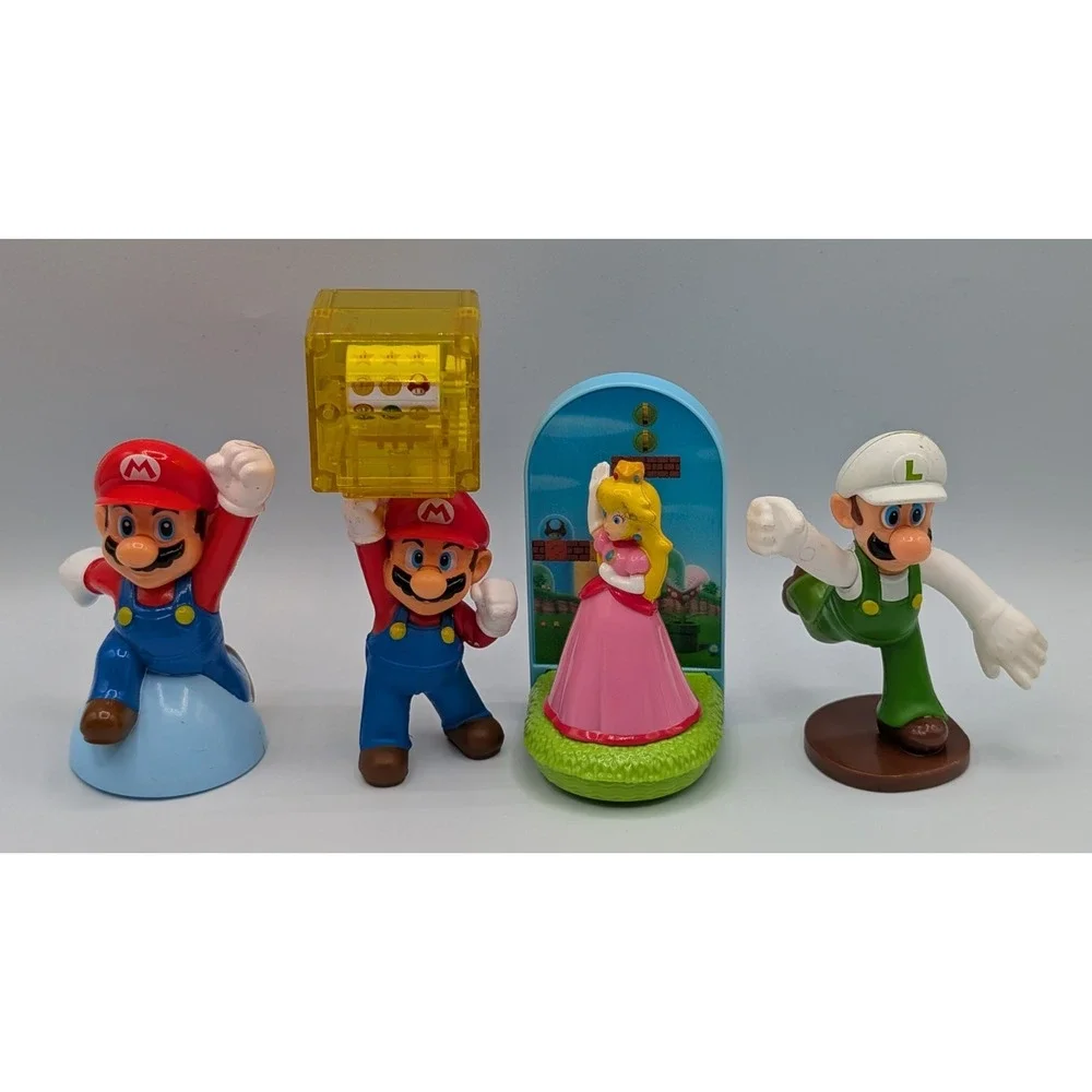 Super Mario Bros, Luigi, Prince Toadstool McDonald's Happy Meal Toy Lot Of 13